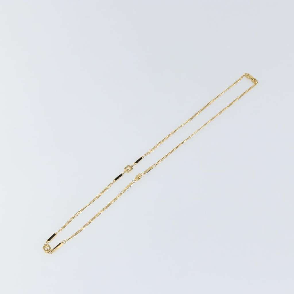 Givenchy Logo G Necklace Gold Metal Good condition - Back View