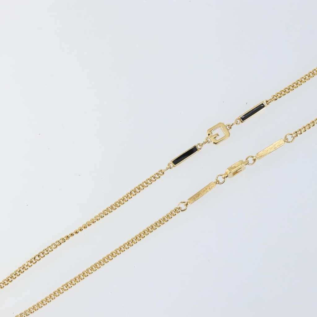 Givenchy Logo G Necklace Gold Metal Good condition - Box View