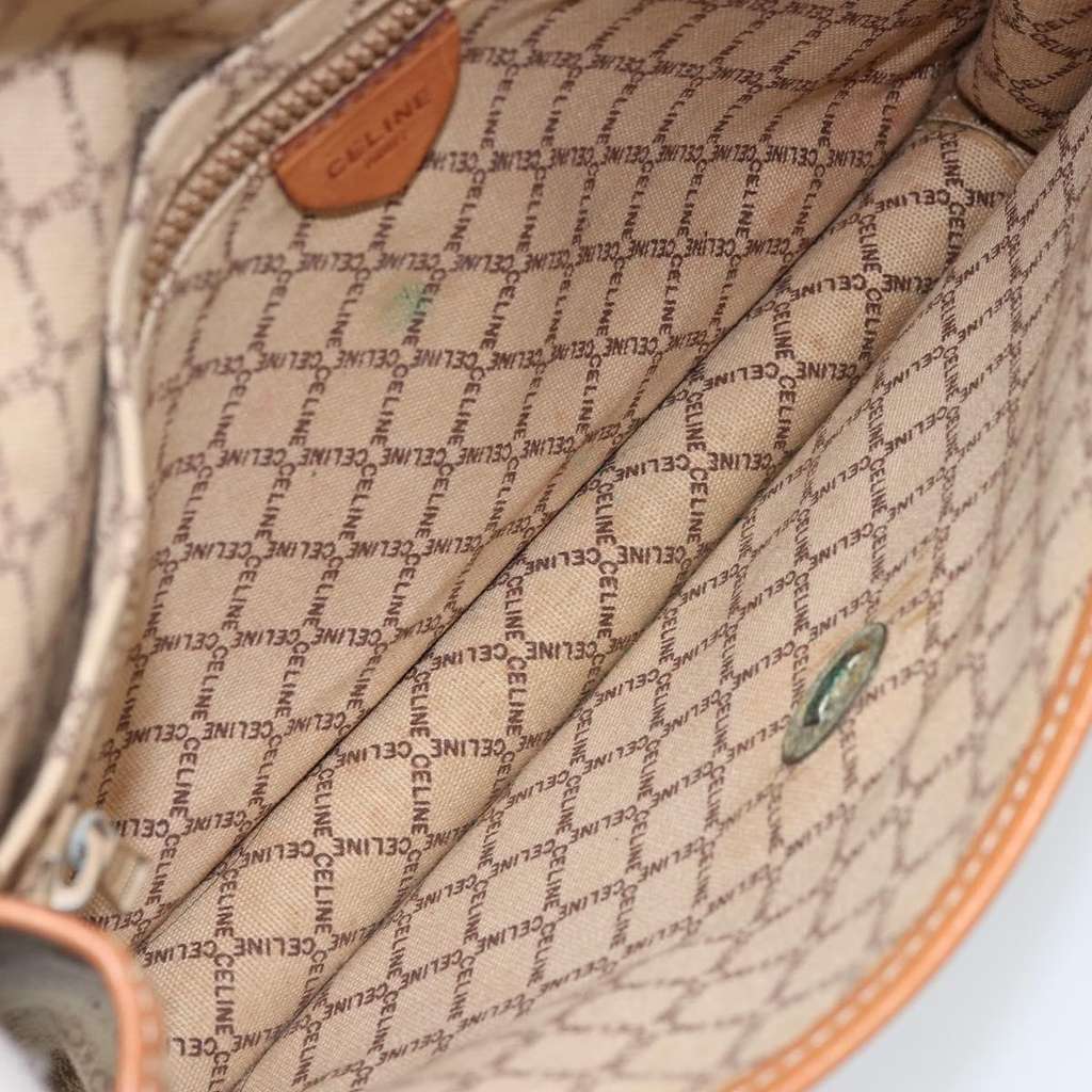 Celine Macadam Pochette Beige Canvas Good condition - Box View