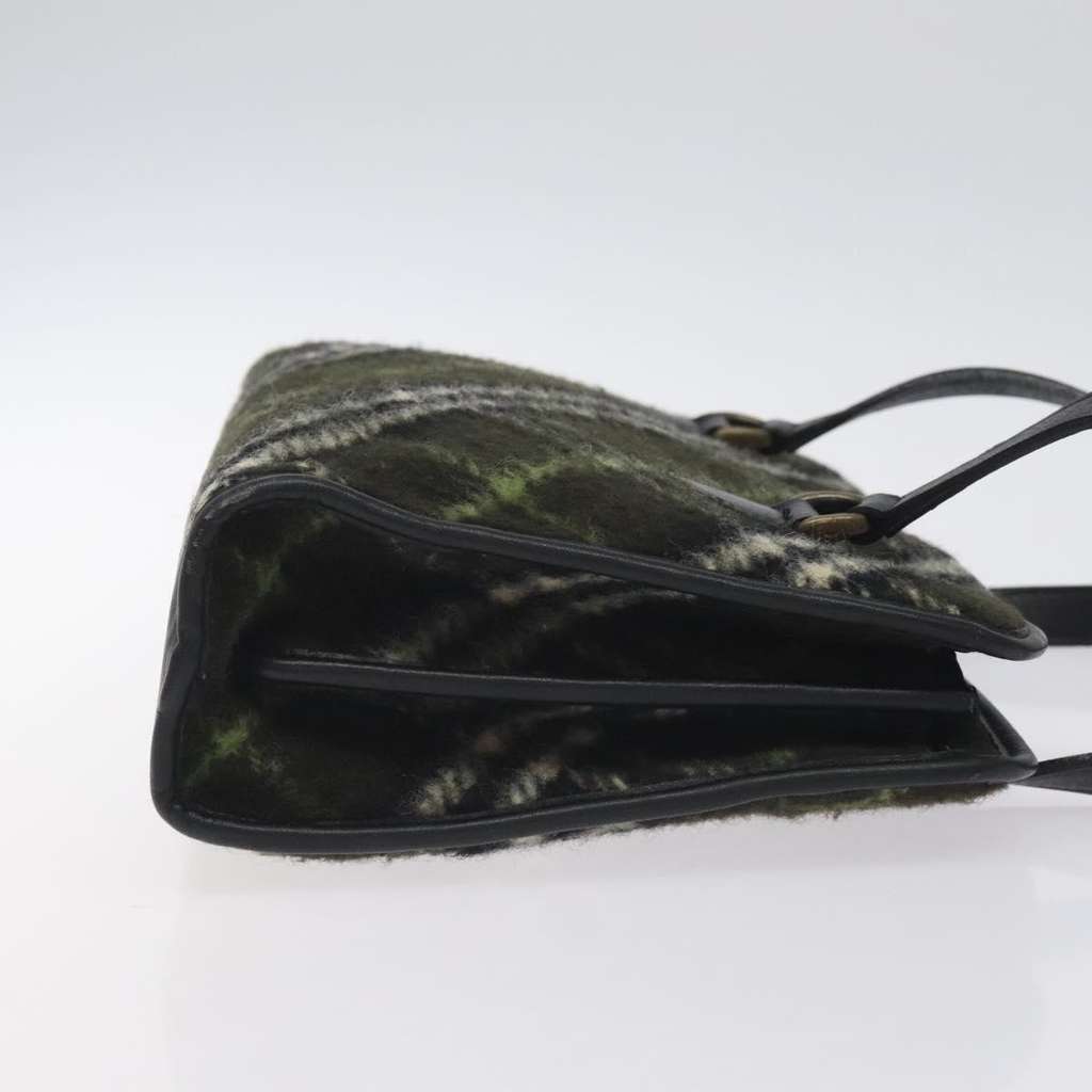 Burberry Nova Check Handbag Khaki Wool Good condition - Inside View
