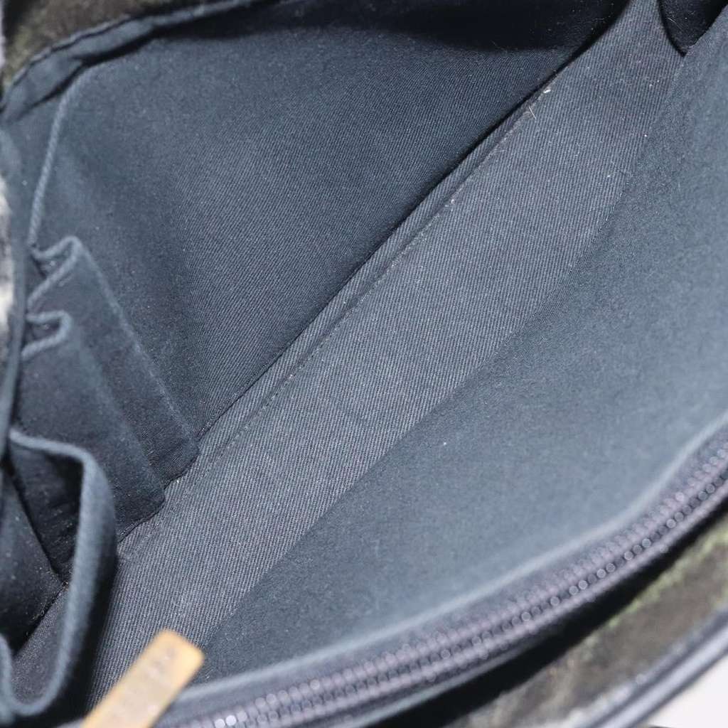 Burberry Nova Check Handbag Khaki Wool Good condition - Box View