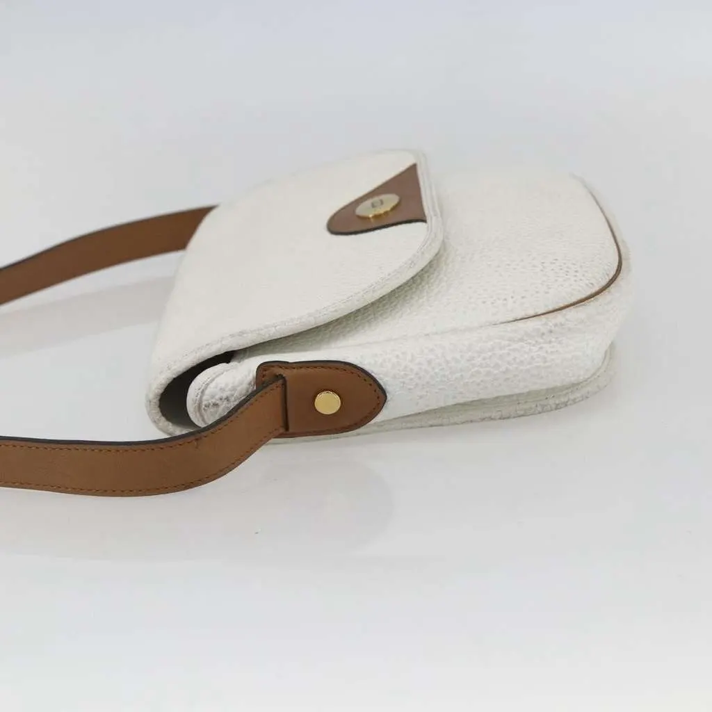 Dior Vintage Shoulder Bag White Leather Good - Inside View