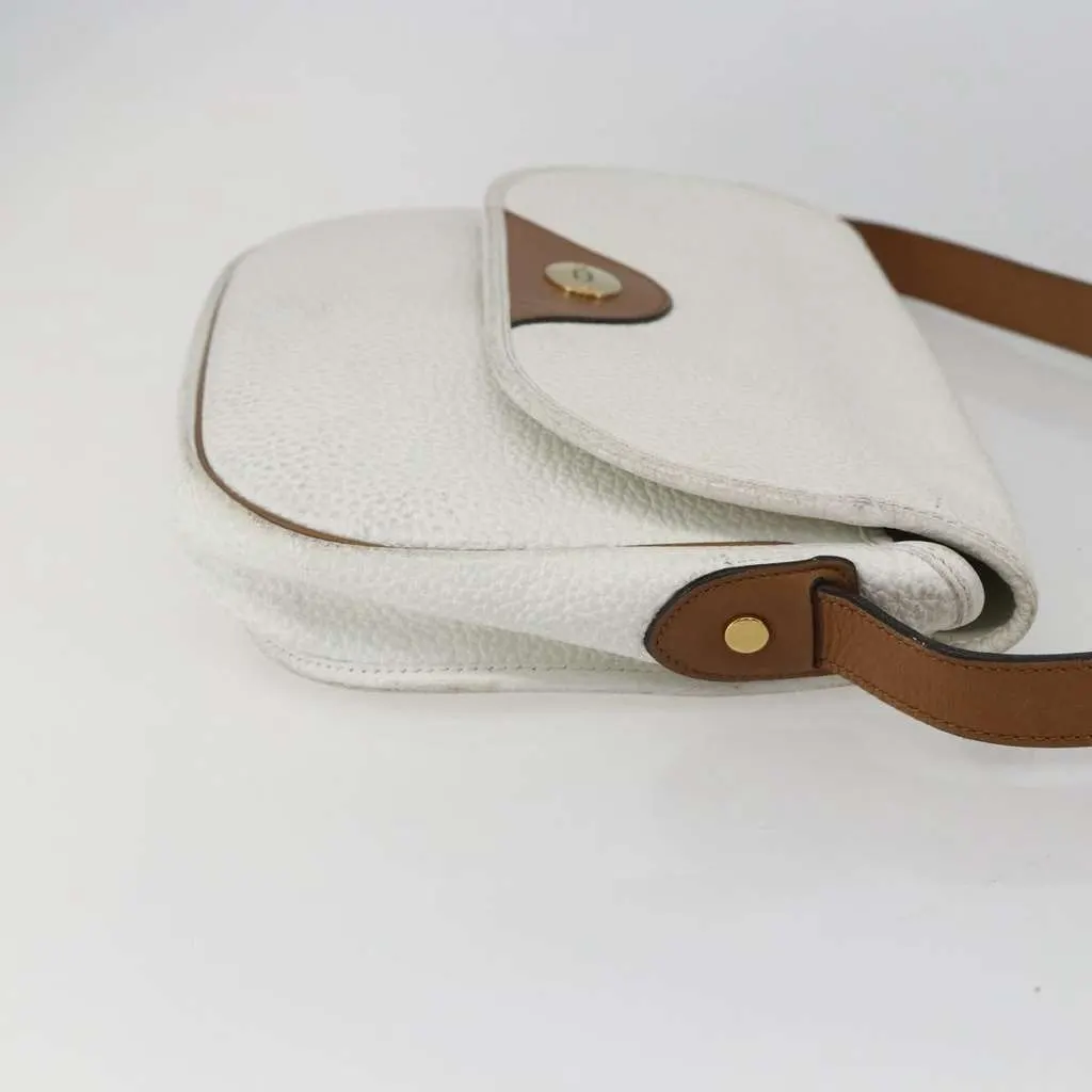 Dior Vintage Shoulder Bag White Leather Good - Model View