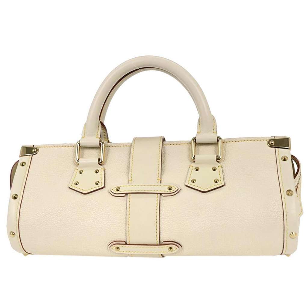 Louis Vuitton Suhali L'Epanoui Handbag White Leather Good condition - Back View
