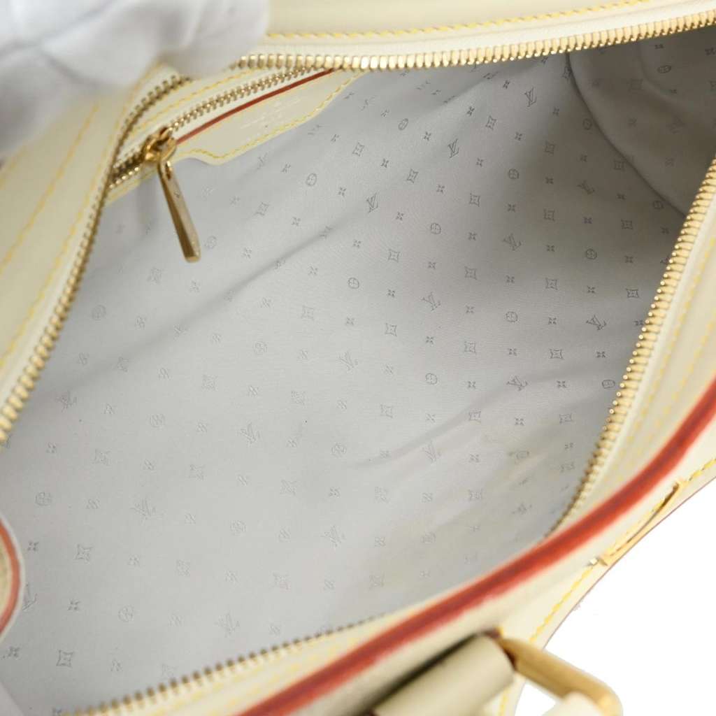 Louis Vuitton Suhali L'Epanoui Handbag White Leather Good condition - Inside View