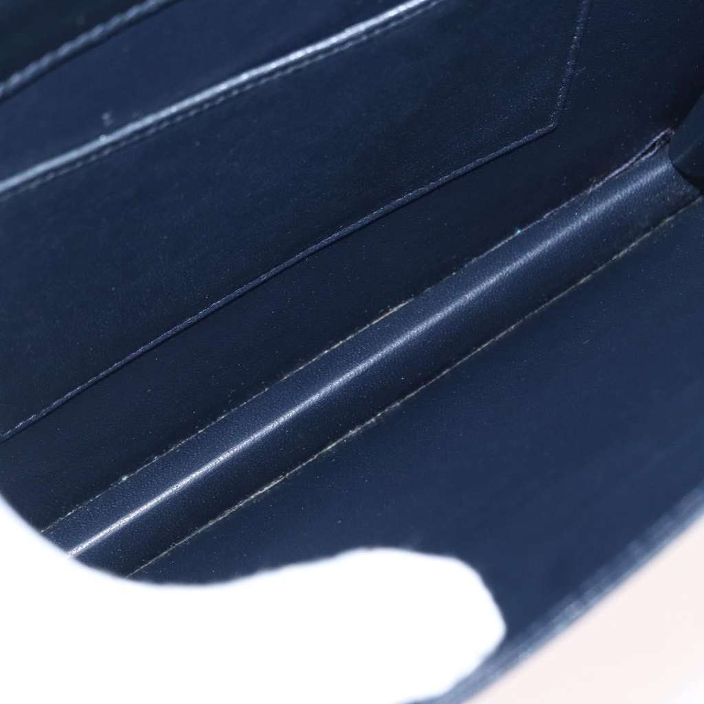 Bally Vintage Handbag Navy Leather Good condition - Box View