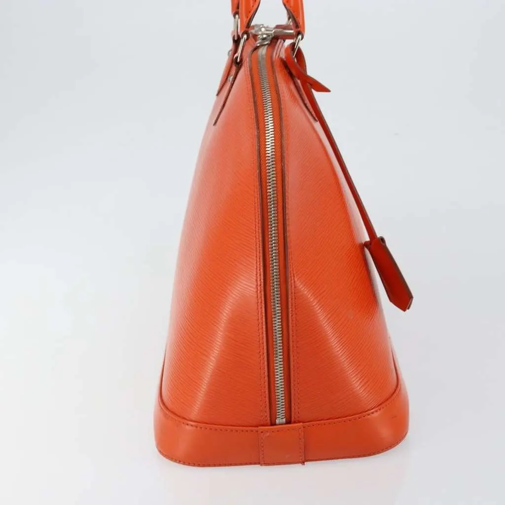 Louis Vuitton Alma Handbag Orange Leather Good - Inside View
