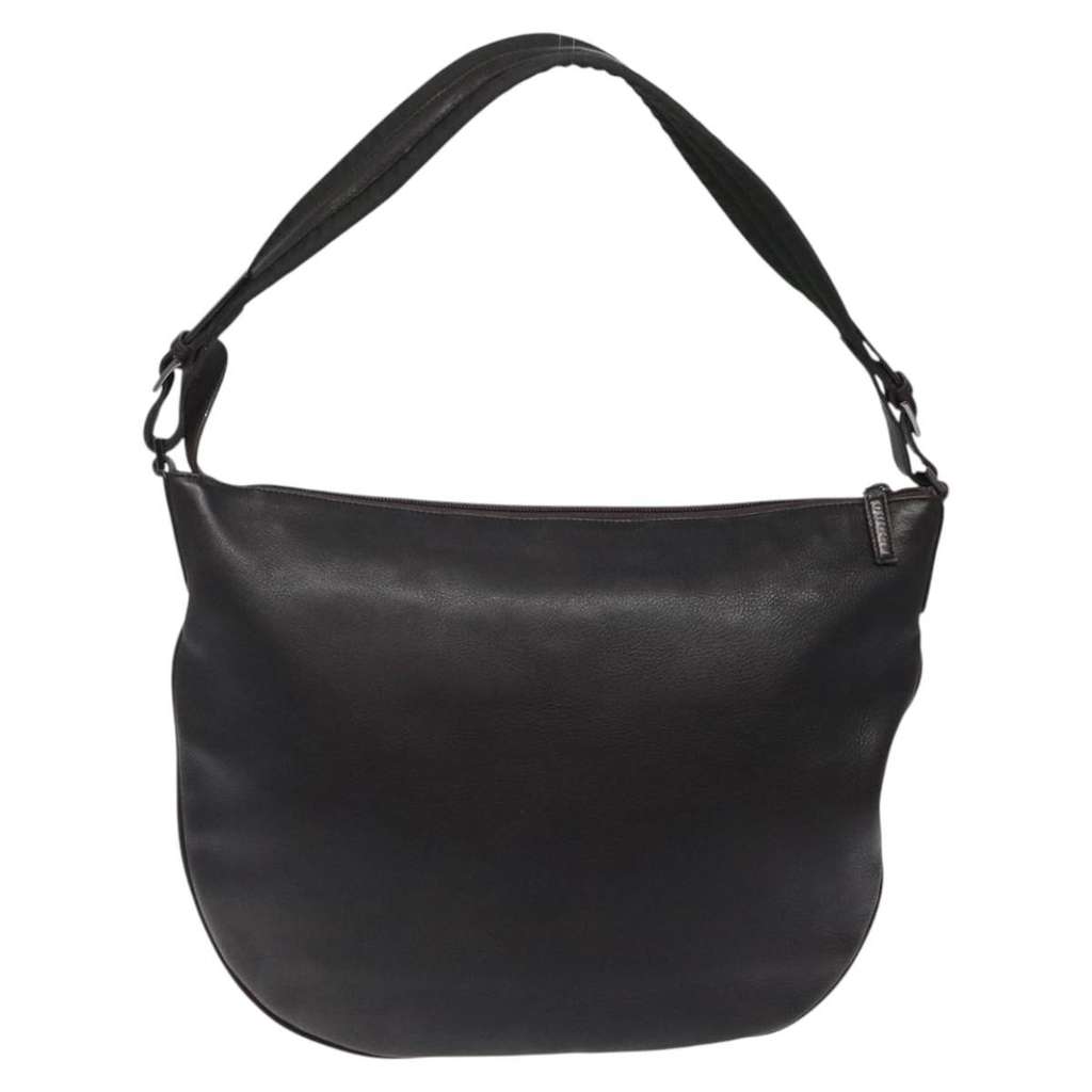 Gucci Vintage Shoulder Bag Brown Leather Good condition - Back View