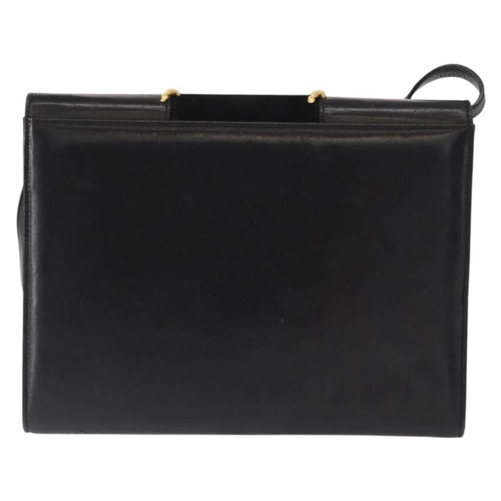 Salvatore Ferragamo Gancini Shoulder Bag Black Suede Good condition - Back View