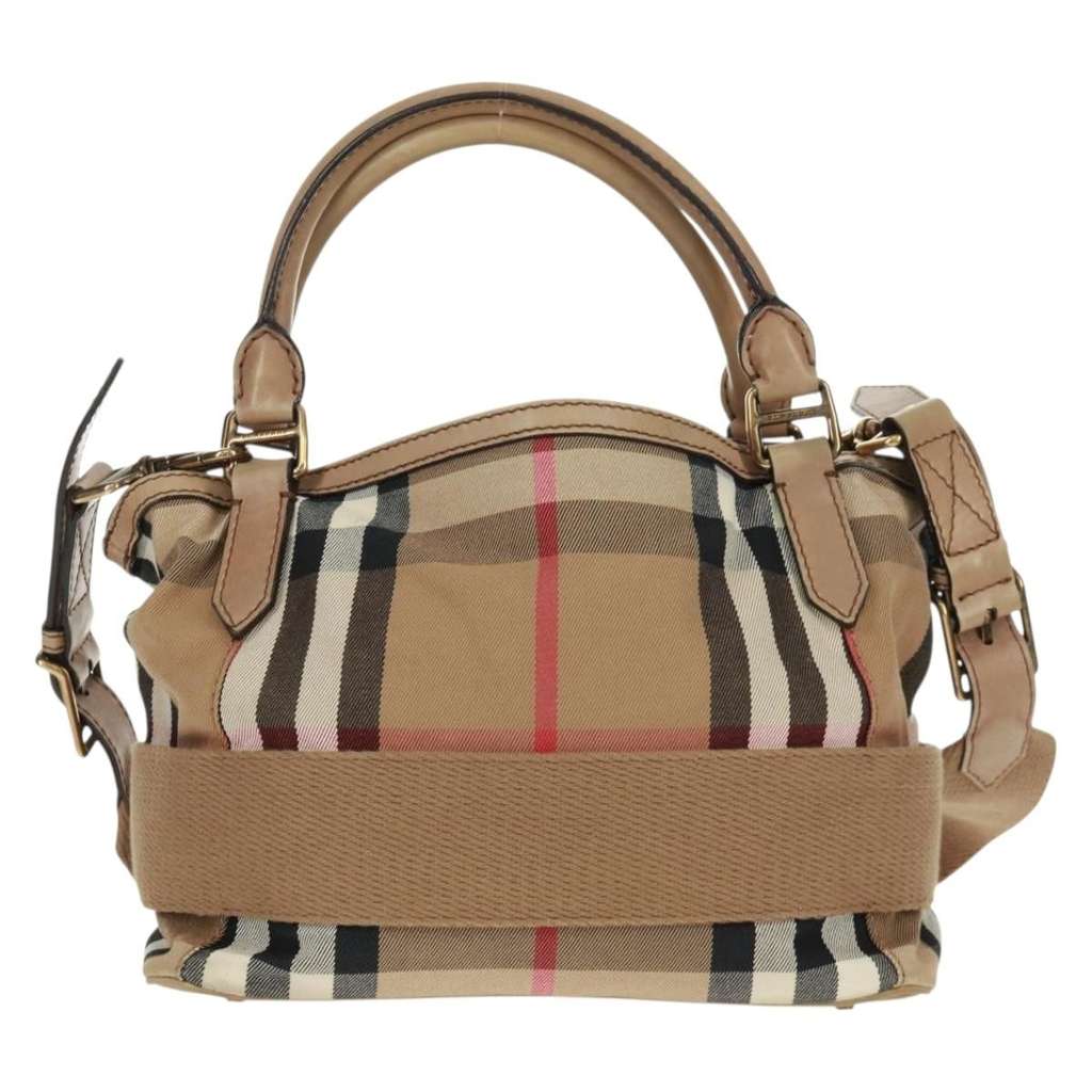 Burberry Brecon Convertible Tote Beige Canvas Good condition - Back View