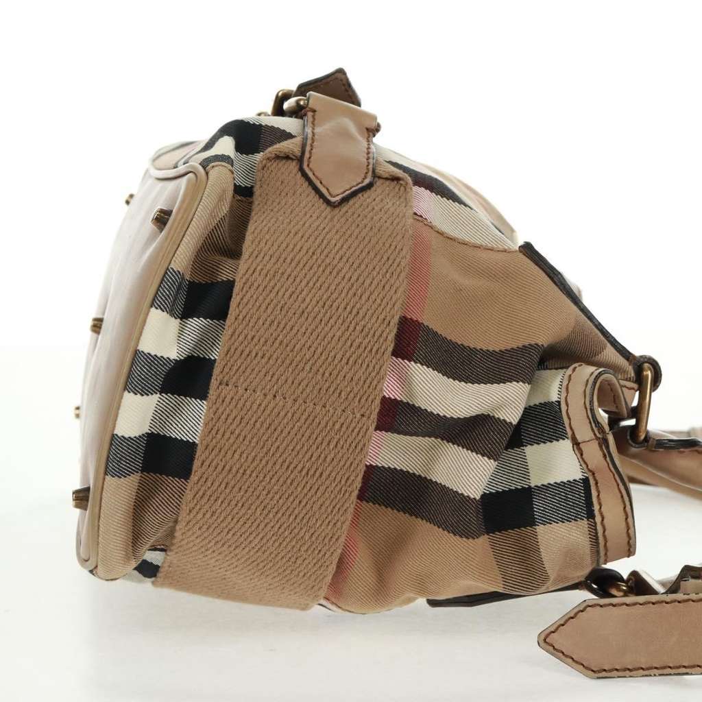 Burberry Brecon Convertible Tote Beige Canvas Good condition - Model View