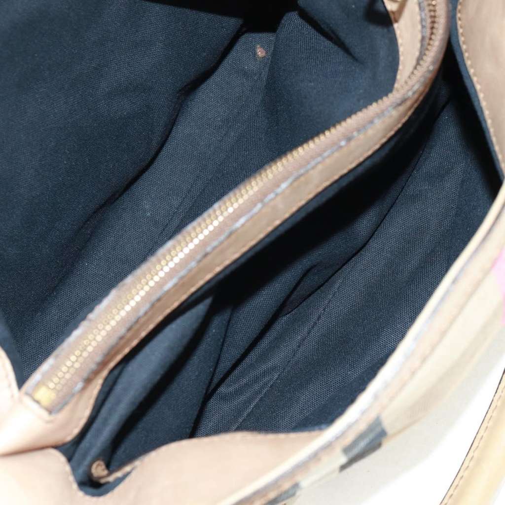 Burberry Brecon Convertible Tote Beige Canvas Good condition - Box View