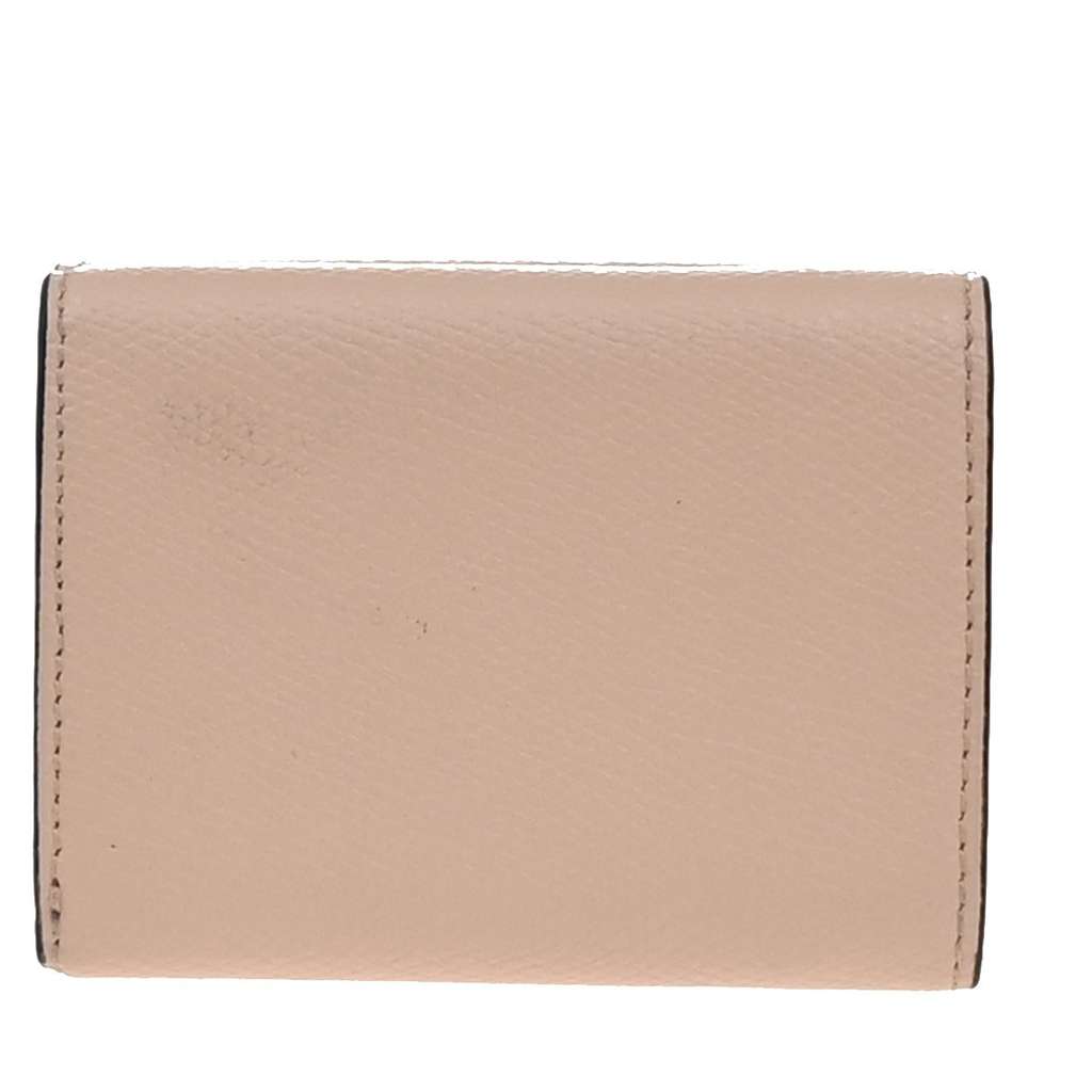 Fendi F is Fendi Trifold Wallet Pink Leather Good condition - Back View