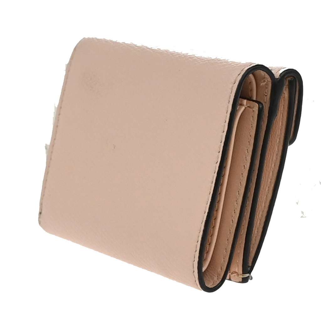 Fendi F is Fendi Trifold Wallet Pink Leather Good condition - Model View