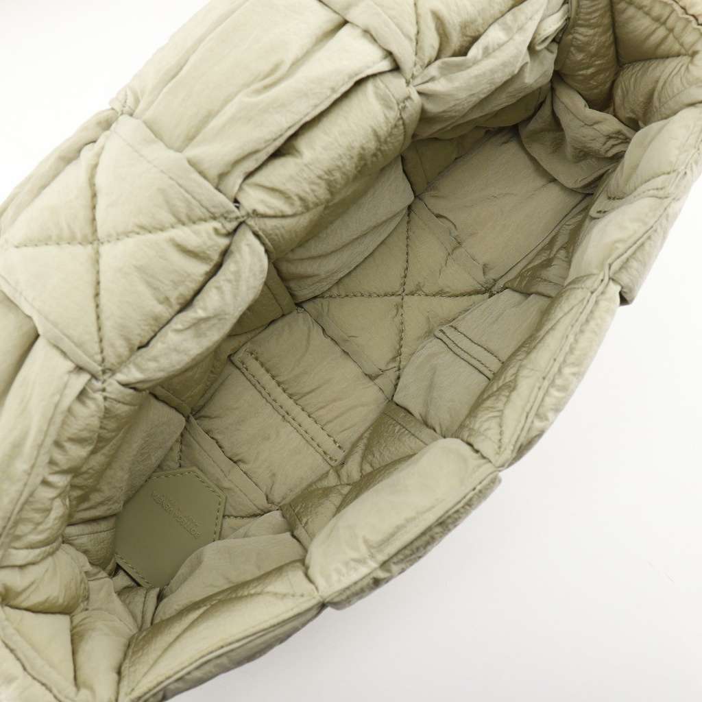 Bottega Veneta Padded Tech Cassette Crossbody Bag Khaki Good condition - Model View