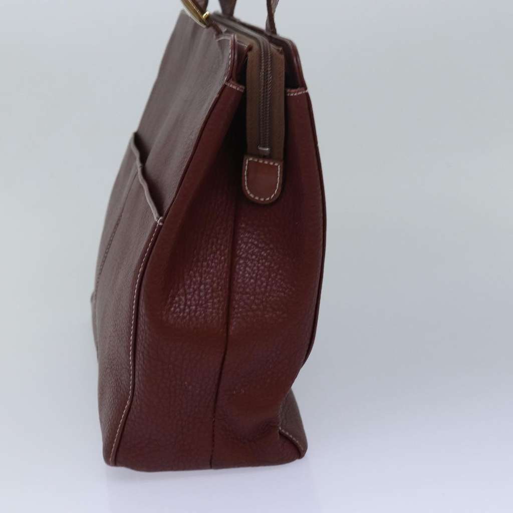 Burberry Handle Tote Brown Leather Good condition - Model View