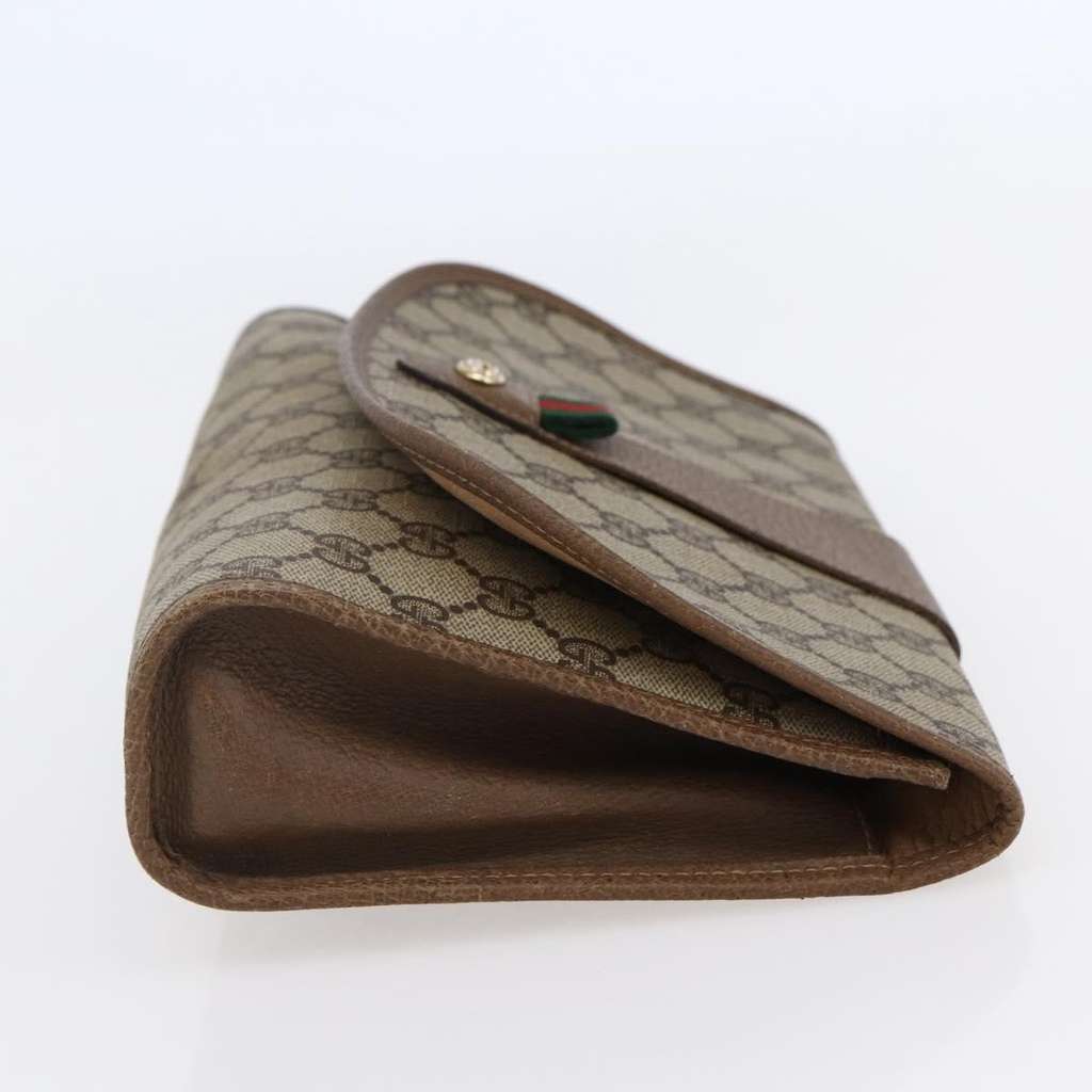 Gucci Sherry line pouch Beige Good condition - Model View