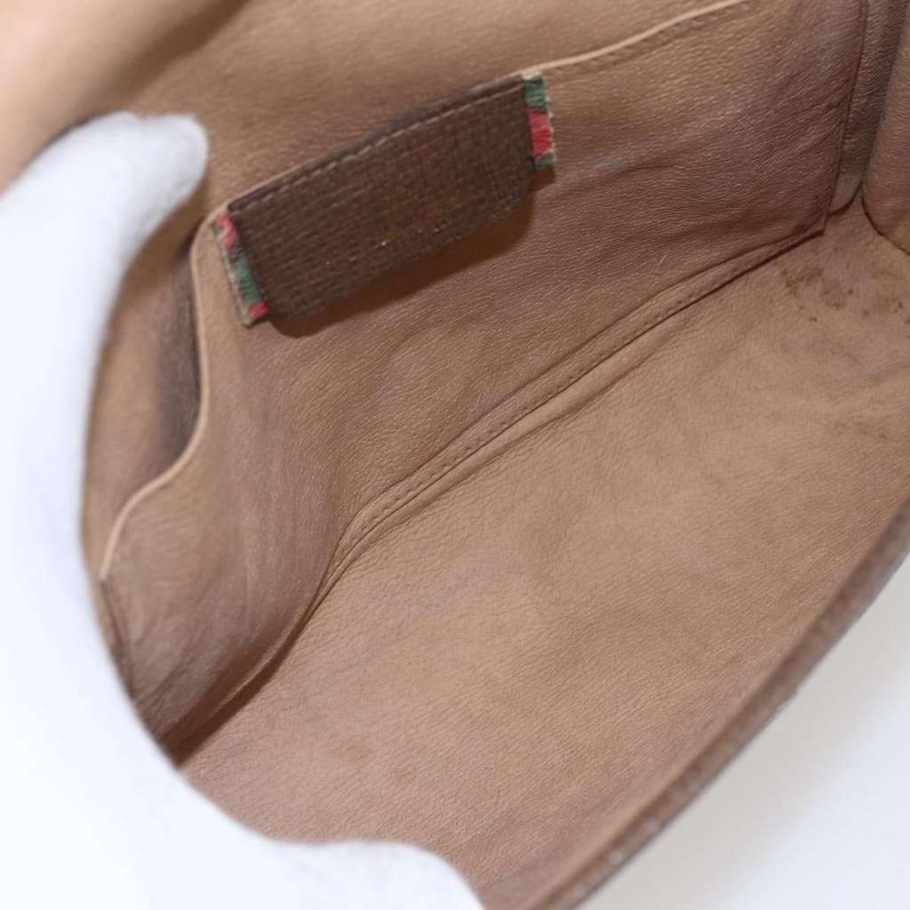 Gucci Sherry line pouch Beige Good condition - Box View