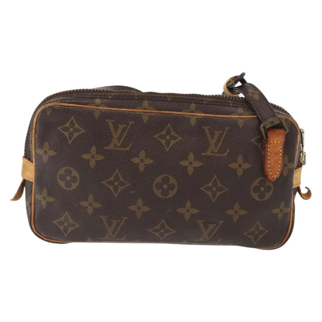 Louis Vuitton Pochette Marly Bandouliere Bag Brown Canvas Fair condition - Back View