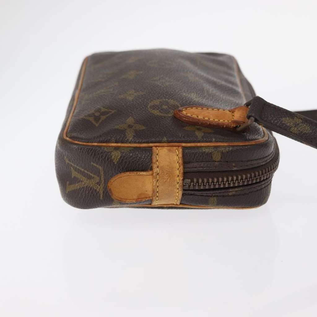 Louis Vuitton Pochette Marly Bandouliere Bag Brown Canvas Fair condition - Model View