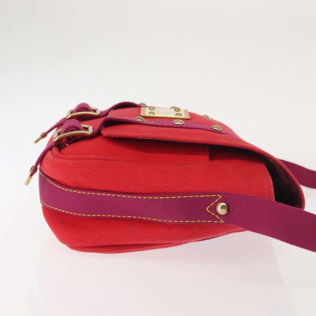 Louis Vuitton Antigua Besace Messenger Bag Red Canvas Good condition - Inside View
