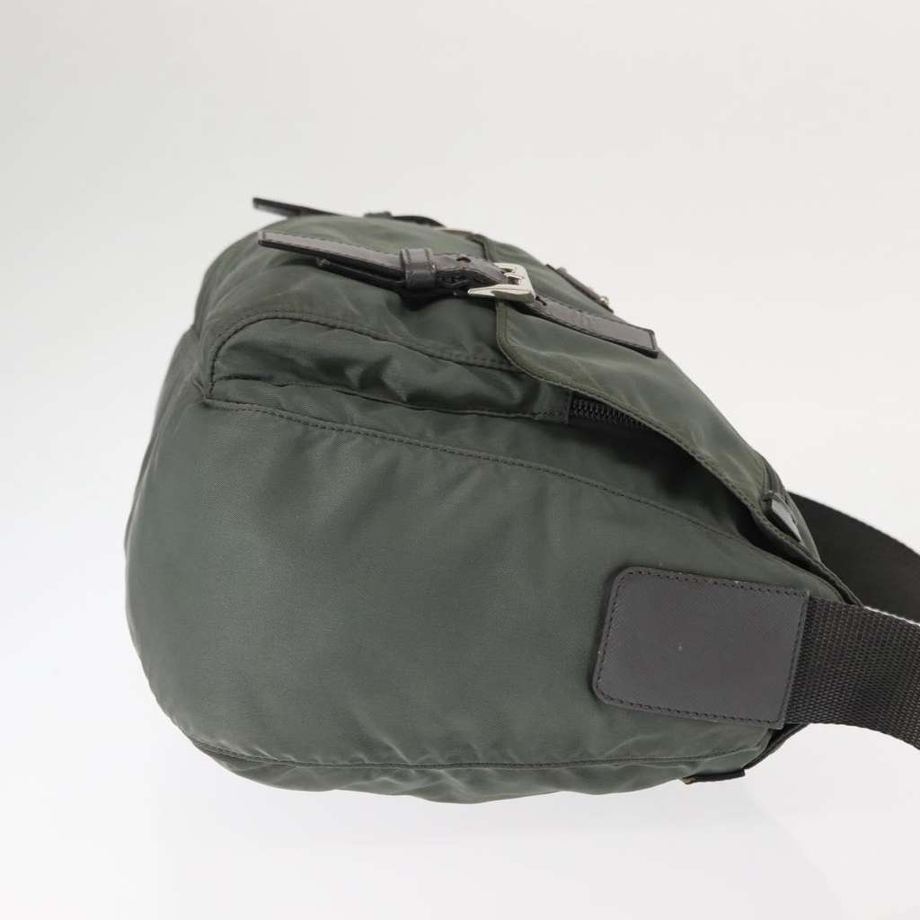 Prada Double Buckle Flap Messenger Bag Khaki Good condition - Inside View