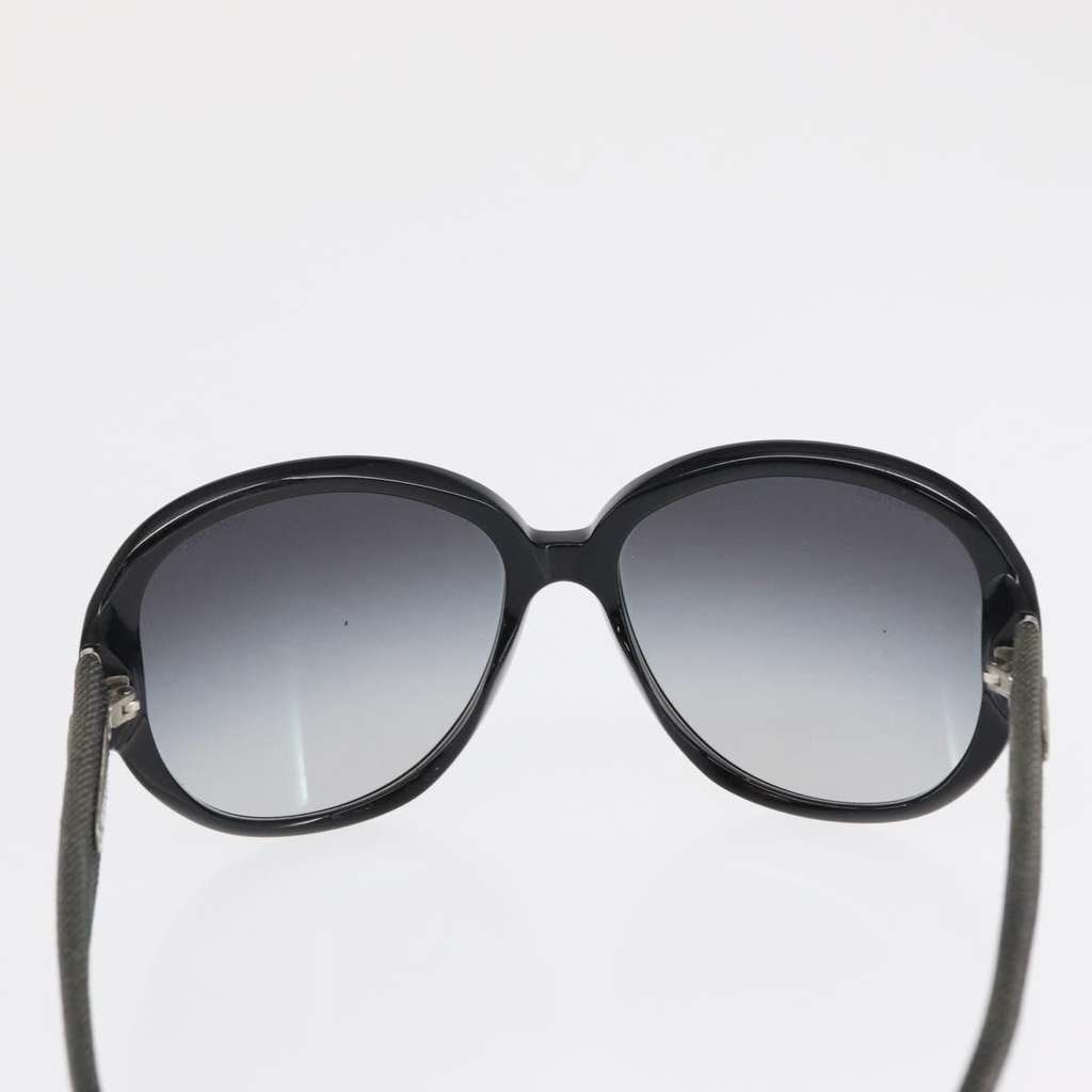 Chanel Logo CC Sunglasses Black Plastic Good condition - Back View