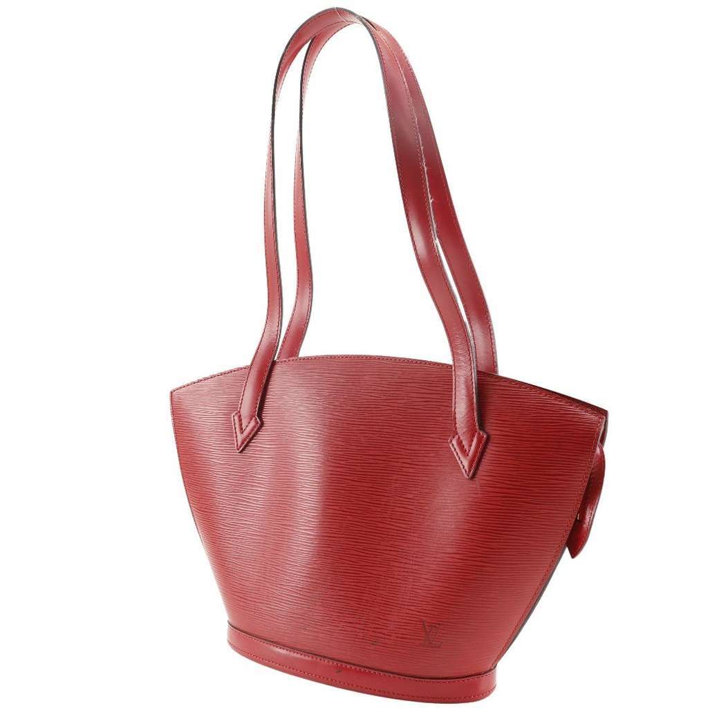 Louis Vuitton Saint Jacques Handbag Red Leather Good condition - Inside View