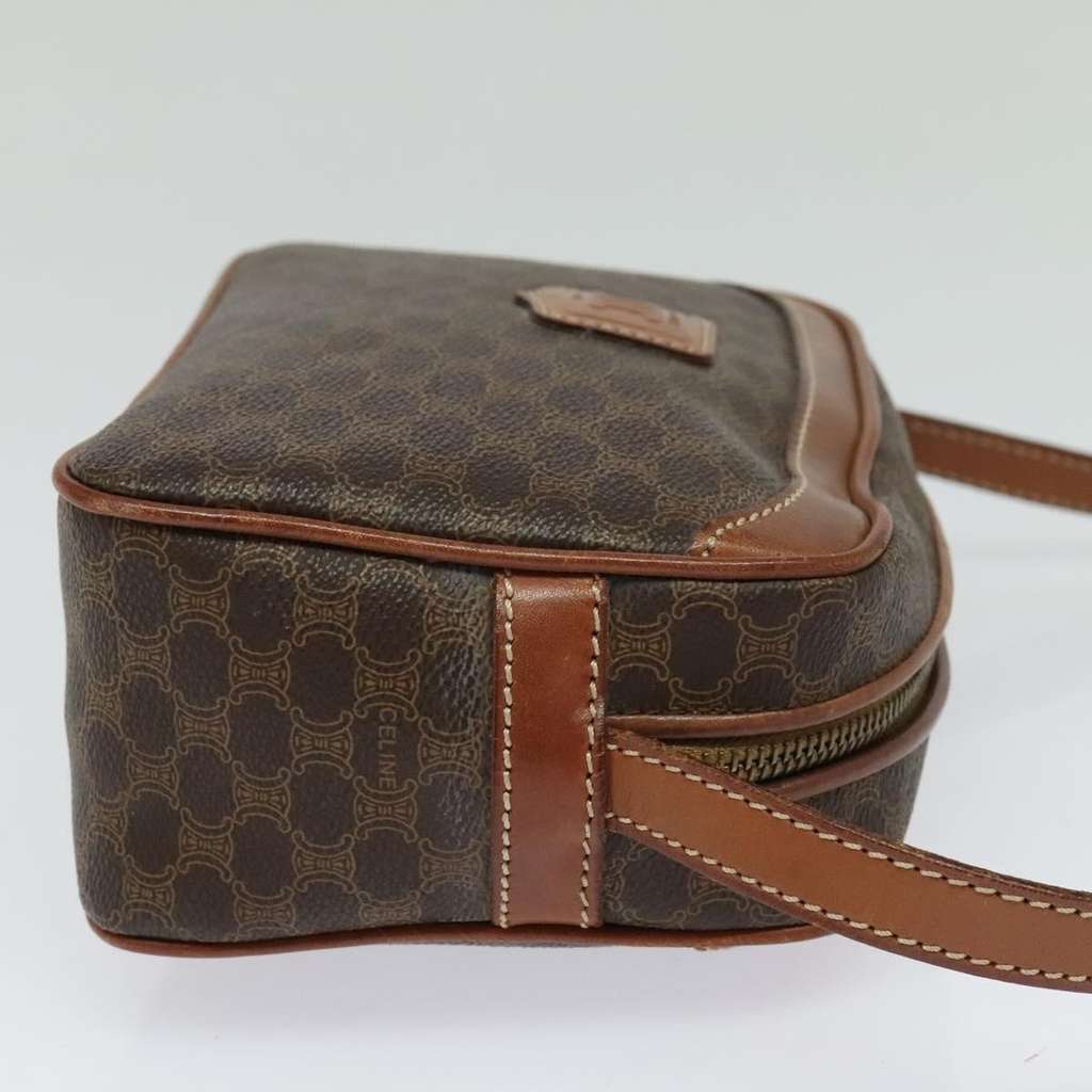 Celine Vintage Macadam Shoulder Bag Brown Good condition - Model View