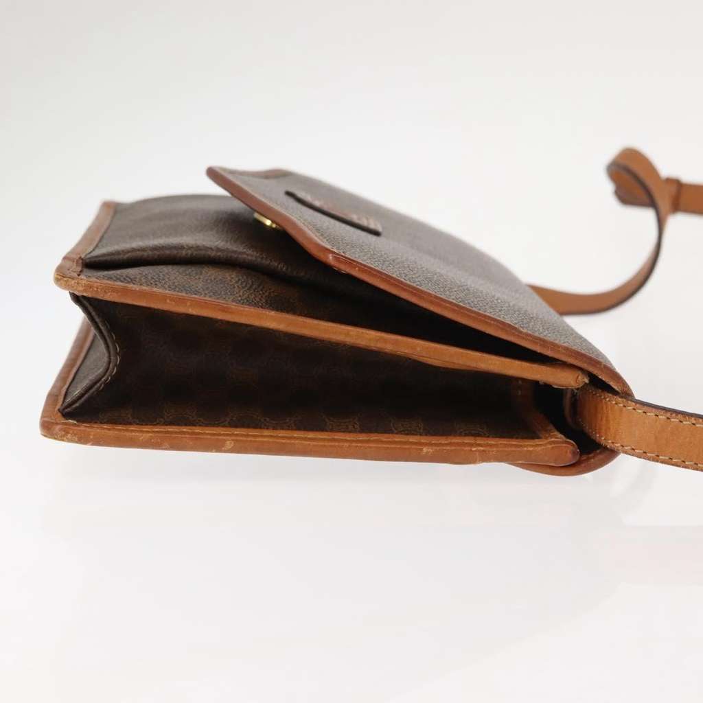 Celine Vintage Macadam Shoulder Bag Brown Canvas Good condition - Inside View