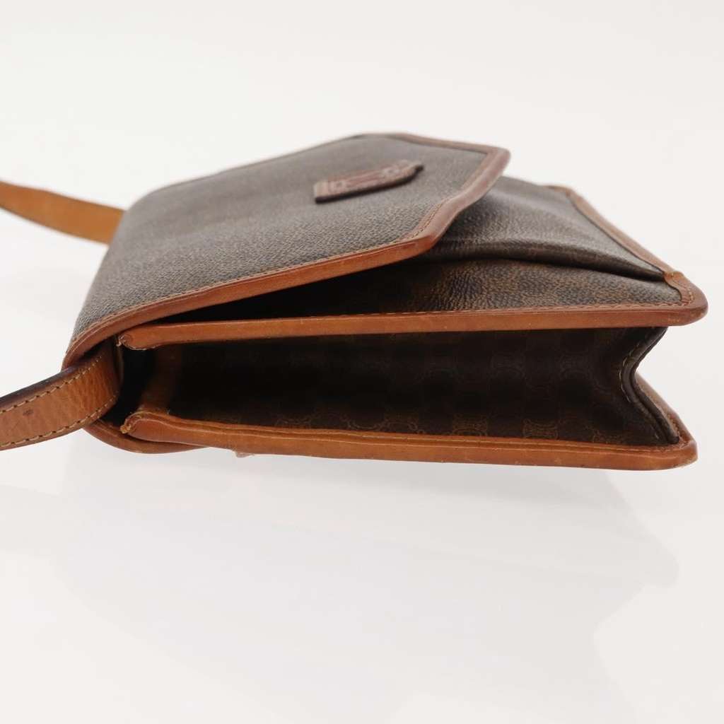 Celine Vintage Macadam Shoulder Bag Brown Canvas Good condition - Model View