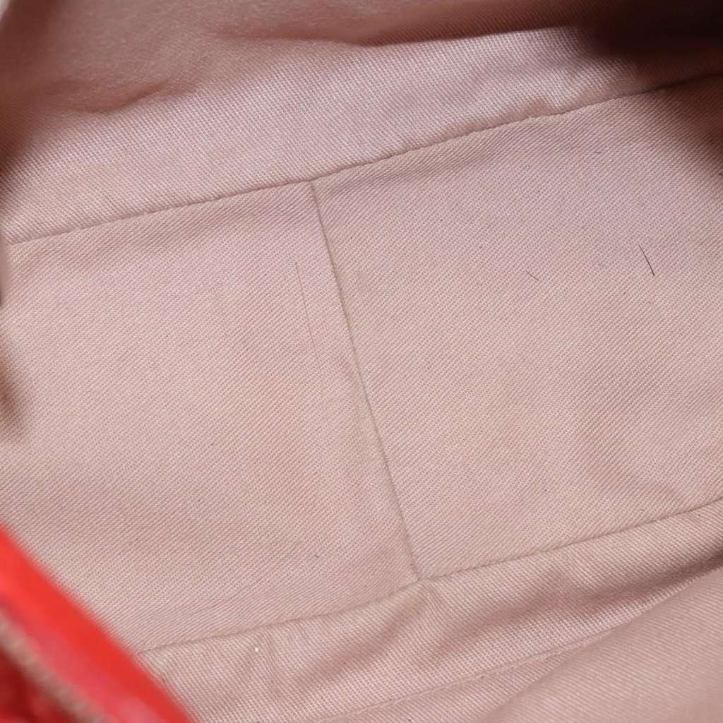 Salvatore Ferragamo Gancini handbag Red Leather Good condition - Box View