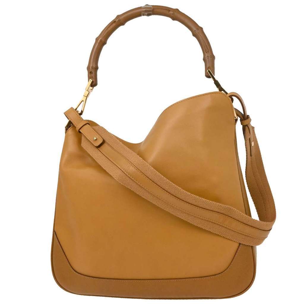 Gucci Diana Bamboo Shoulder Bag Brown Leather Good condition - Back View