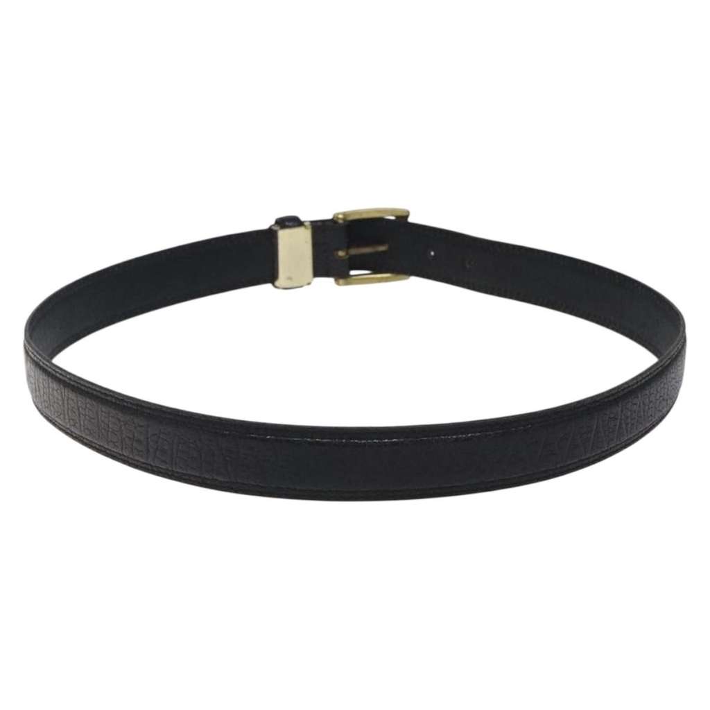 Christian Dior Vintage Oversized Belt Black Leather Good condition - Back View