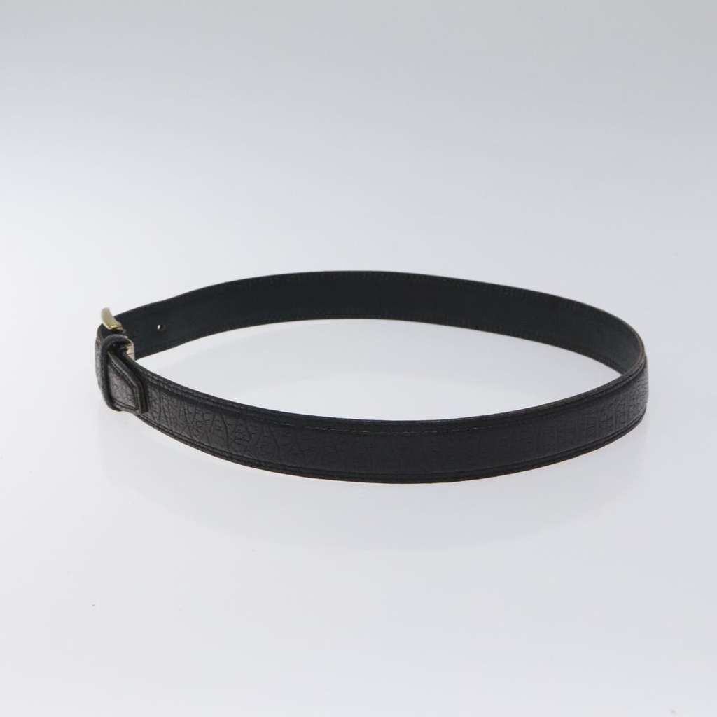 Christian Dior Vintage Oversized Belt Black Leather Good condition - Inside View