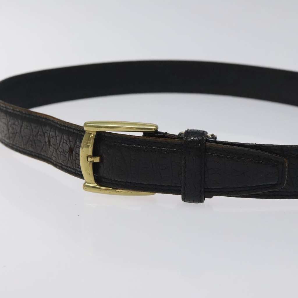 Christian Dior Vintage Oversized Belt Black Leather Good condition - Box View