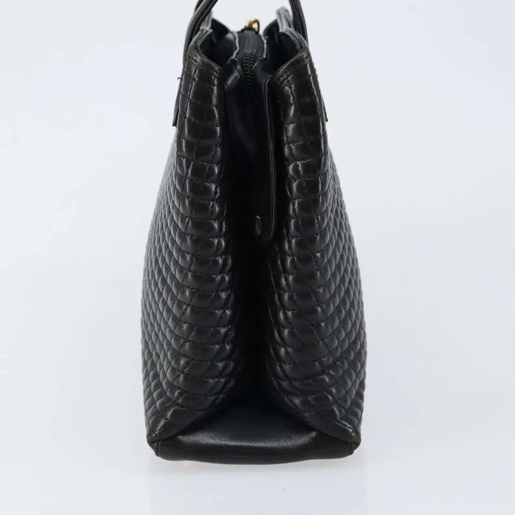 Bally Vintage Handbag Black Leather Good - Inside View