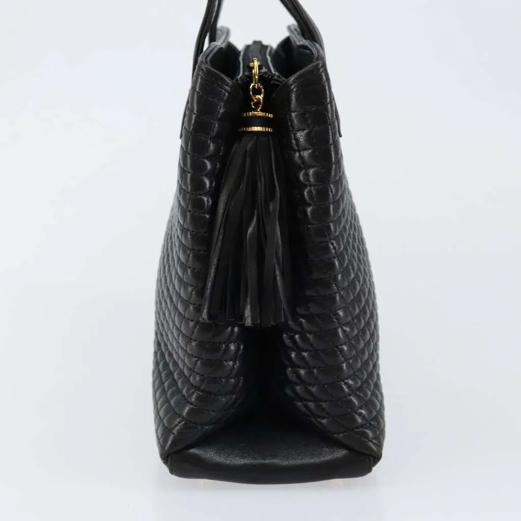 Bally Vintage Handbag Black Leather Good - Model View