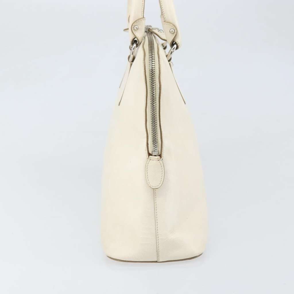 Salvatore Ferragamo Gancini handbag White Leather Fair condition - Inside View