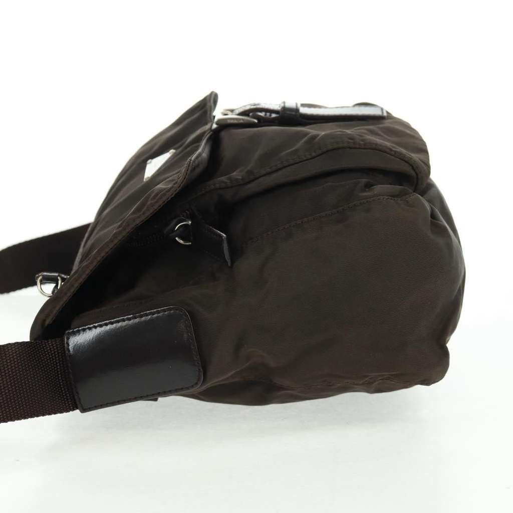 Prada Buckle Messenger Bag Khaki Fair condition - Inside View