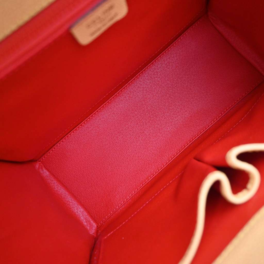 Celine Vintage Convertible Turnlock Top Handle Bag Yellow Leather Good condition - Box View