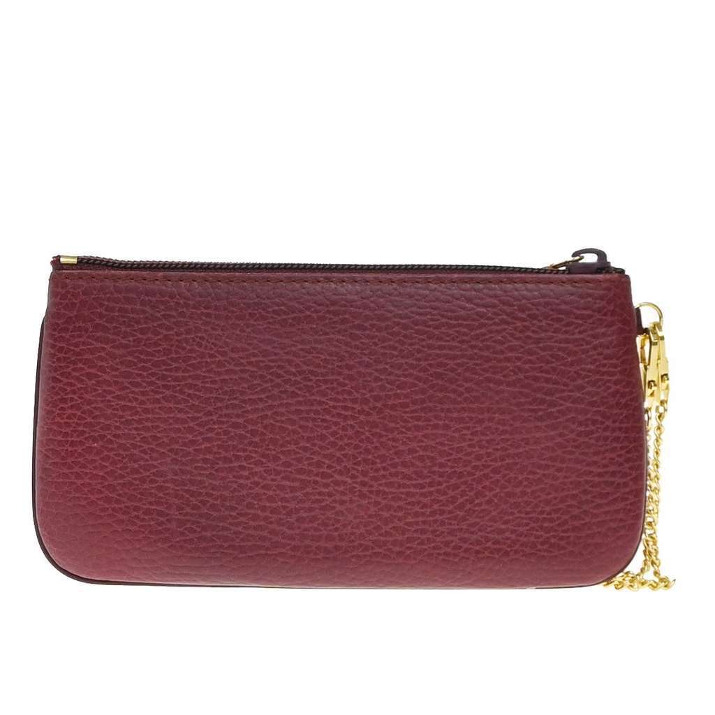 Cartier Must de Cartier Clutch bag Burgundy Leather Good condition - Back View
