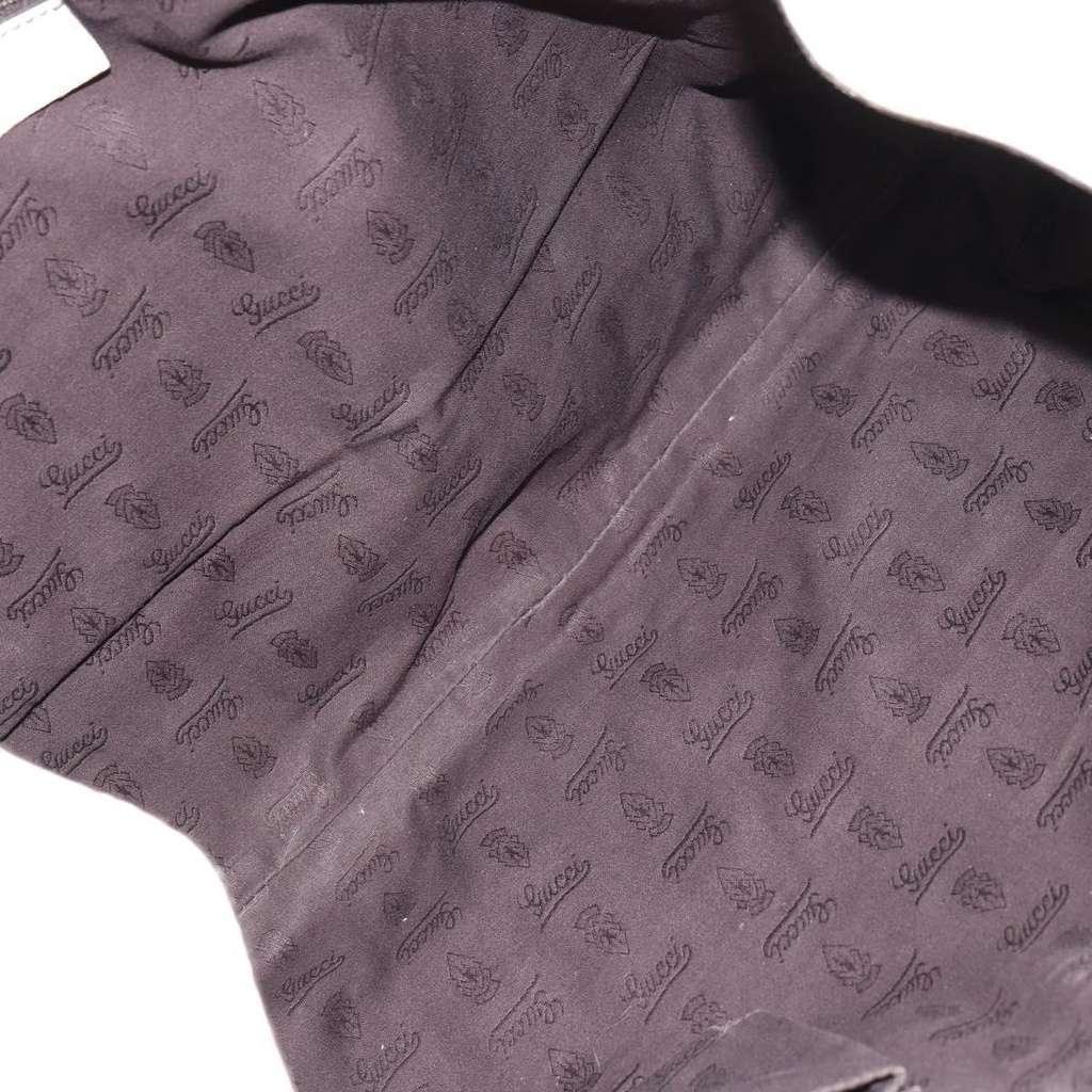 Gucci New Ladies Web Tote White Leather Good condition - Box View