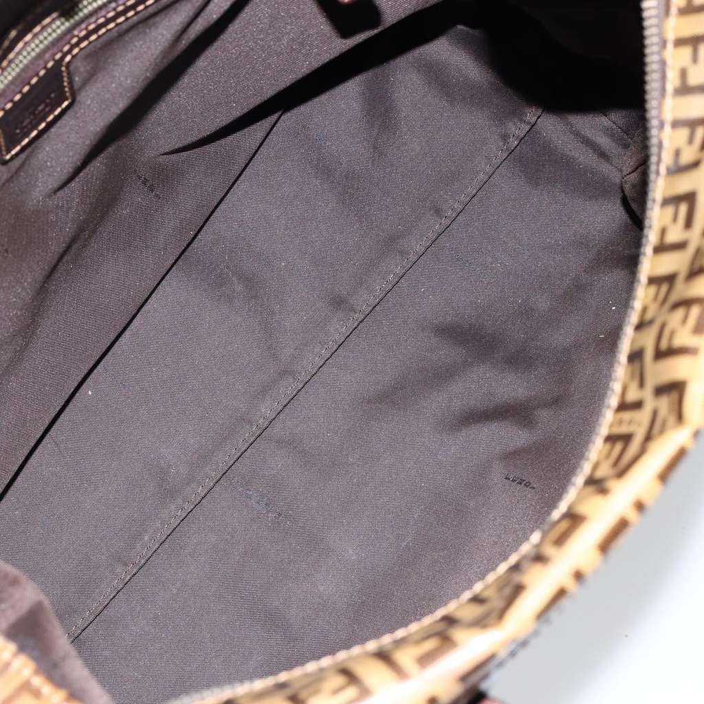 Fendi Zip Tote Beige Canvas Good condition - Box View