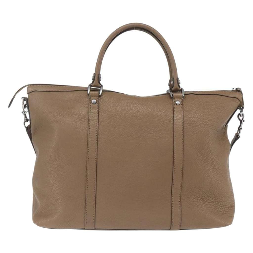 Gucci Vintage tote Brown Leather Good condition - Back View