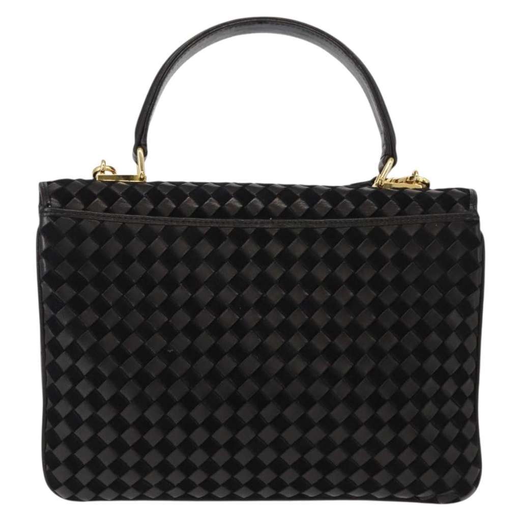 Bally Vintage Handbag Black Leather Good condition - Back View