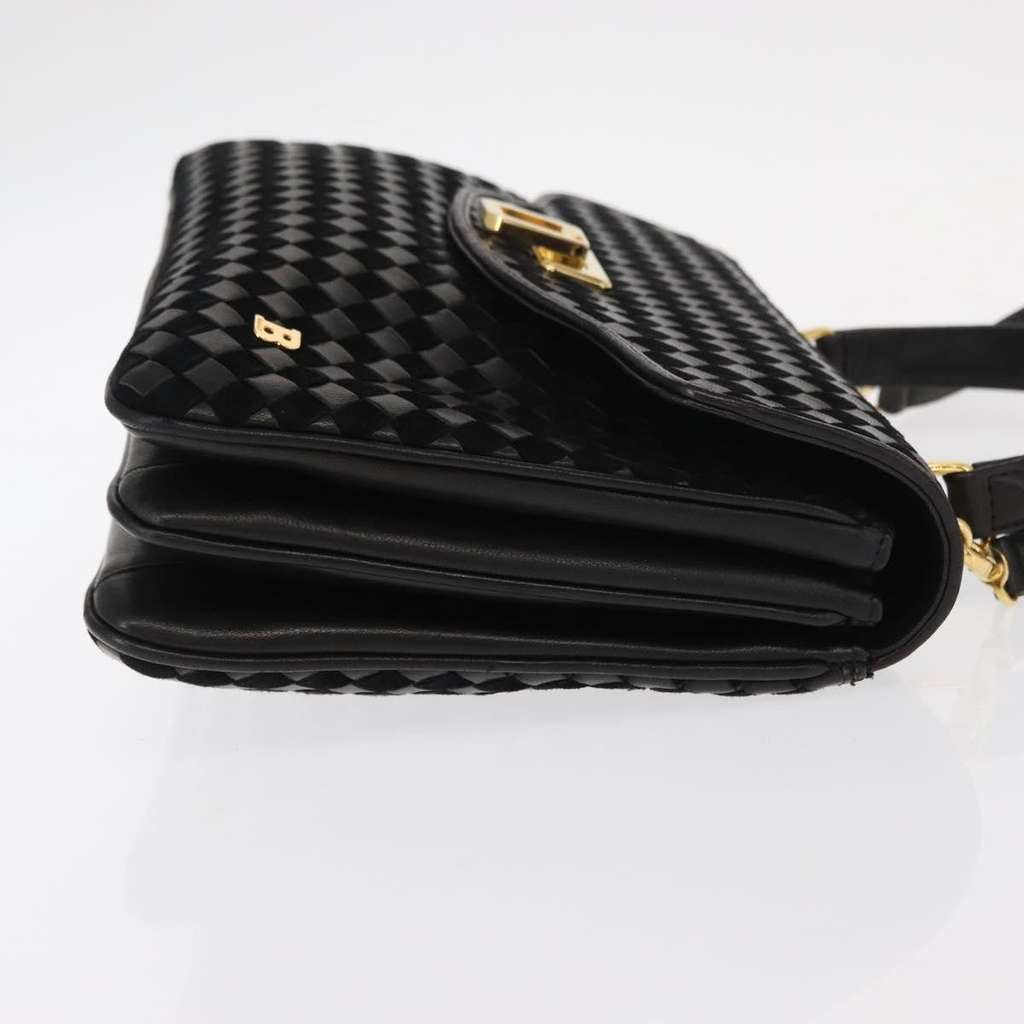 Bally Vintage Handbag Black Leather Good condition - Inside View