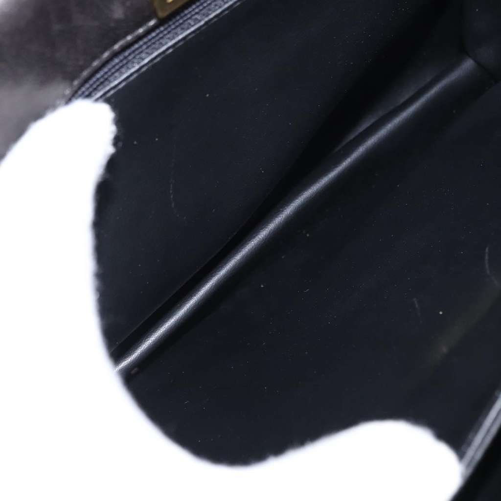 Bally Vintage Handbag Black Leather Good condition - Box View