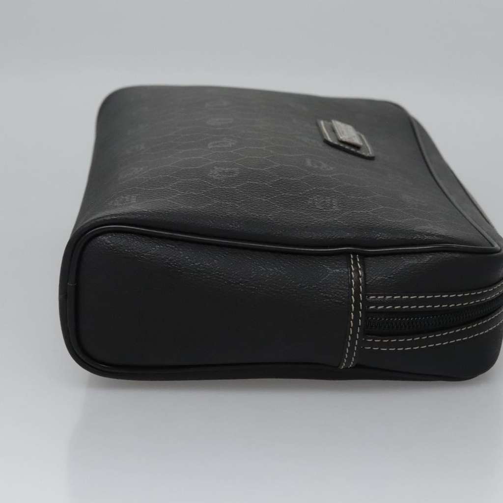 Christian Dior Vintage honeycomb clutch Black Canvas Good condition - Inside View