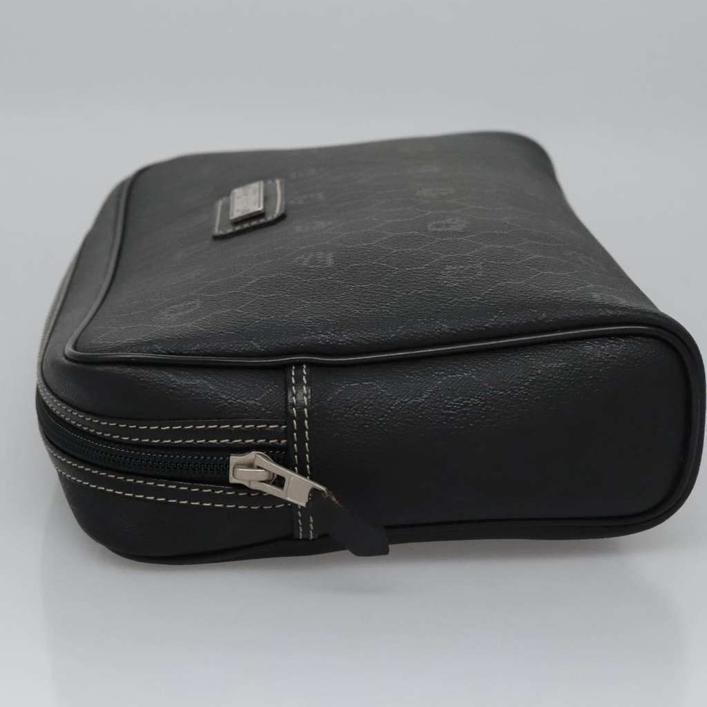 Christian Dior Vintage honeycomb clutch Black Canvas Good condition - Model View